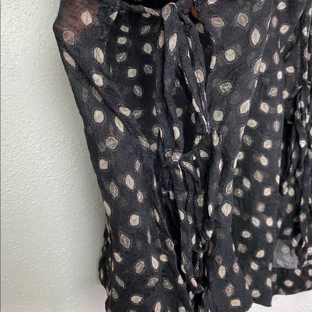 Free people embroidered neckline open tie tank - Picture 14 of 16